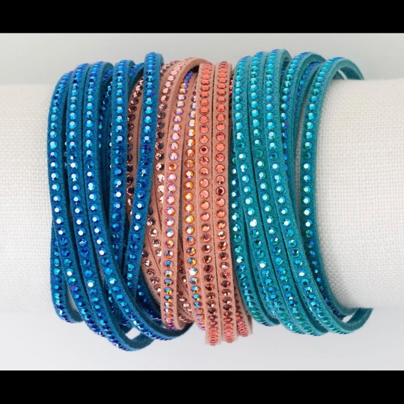 Laguna Wrap Star by Swarovski Touchstone Crystal bracelet BNIB - Picture 3 of 4